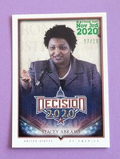 7/10 2020 Decision Political Stacey Abrams Election Day Green Parallel Card # 41
