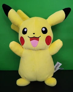 Nintendo Pokemon Plush Pikachu Yellow 10" Plush Toy TOMY Stuffed Animal - Picture 1 of 3
