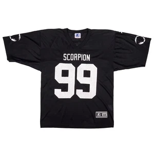 Camiseta de fútbol americano vintage de los 90 WCW Sting Scorpion talla 48 grande nueva con etiquetas WWE WWF AEW - Imagen 1 de 24