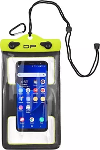 DRY PAK Case for Cellphones, - Lemon/Lime, Black Measure 4x6 Inches - Picture 1 of 1