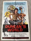 Affiche de film originale américaine d'une feuille Duncan's World (1978)