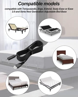 Cable de alimentación de entrada para punta de alimentación Tempurpedic Extend y base ajustable Foto 1 de 4