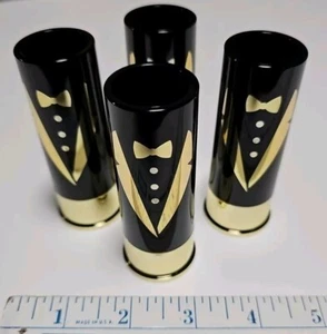 Meekoo 12 Gauge Groom Bridesmaid Shotgun Shell Shot Glasses 16 Piece 3.5” - Picture 1 of 3