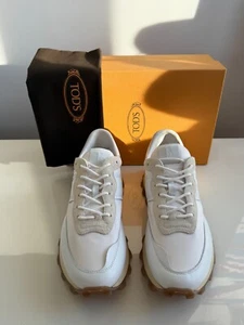 Tods 1T Hombre Sportiva Blanco Zapatillas Reino Unido 10 UE 44,5 Nuevo £645 Mr Porter - Imagen 1 de 11