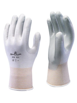 Showa 370 Montage Präzision Griff Handschuhe Nitril Palm Weiß Perfekt Für Bequem - Bild 1 von 4