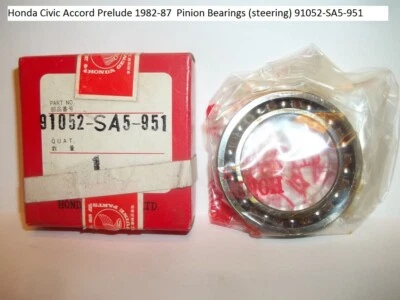 Rodamientos de piñón (dirección) Honda Civic Accord Prelude 1982-87 91052-SA5-951 Foto 1 de 2