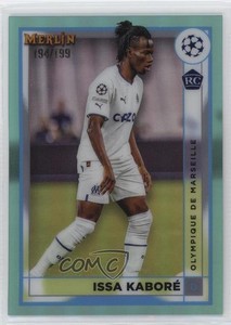 2022 Merlin UEFA Club Competitions Aqua Refractor Issa Kabore Kaboré Rookie RC