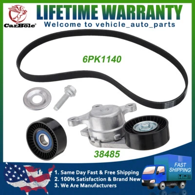 Kit tensor de correa Serpentine para Ford Edge Flex Explorer Lincoln 2010-2019 3,5 L Foto 1 de 4