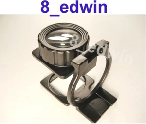 Large Lens 10x Mag Professional Heavy Steel Foldable Loupe Sale ! - Picture 1 of 11