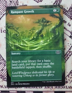MTG Rampant Growth Extended Borderless Double Masters 2022 NM - Picture 1 of 1
