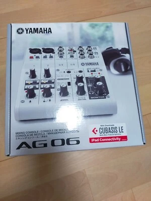 Yamaha AG06 6-Channel Digital Mixer White Studio Mixer Audio Equipment JP USED - Image 1 of 4