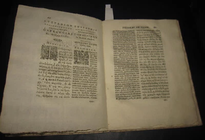 1723 Politi, Orationes duae, Iliade di Omero. Greco, latino. Raro. - Immagine 1 di 4