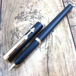 PARKER FOUNTAIN PEN VINTAGE GOLD BLACK ENGLAND MADE A159 - Bild 1 von 12