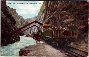 Postcard TOURIST ATTRACTION SCENE Royal Gorge Colorado CO j/29 AO5015 - Picture 1 of 2