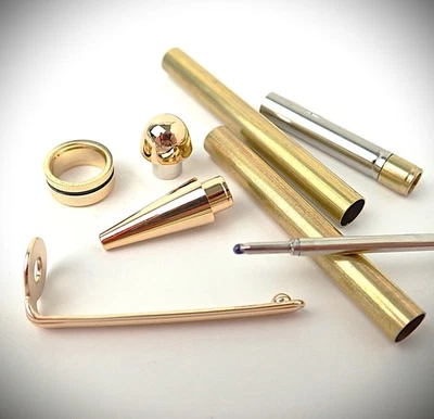 NUEVO Kit de proyecto de bolígrafo Woodcraft (lote de 6) - Kit de oro Rollerball Woodcraft # 06S45 Foto 1 de 4