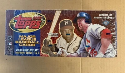 2000 Topps Baseball Complete Factory Sealed Set 478 Cards Series 1 & 2 NEW