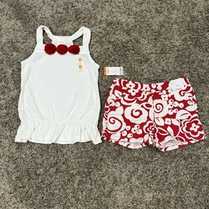 Gymboree "Parisian afternoon" Girls Size 10 NEW Outfit Set Tank And Shorts - Picture 1 of 7