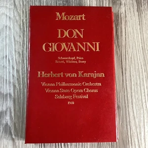 Mozart Don Giovanni Cassette 1960 Legends Herbert von Karajan 3 Tape Set - Picture 1 of 10