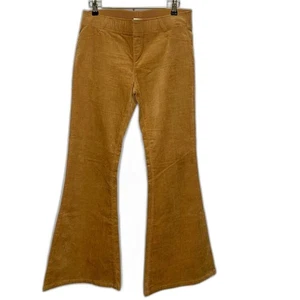 By Together Flare Corduroy Pull-on Pants Sable Brown Retro Large - Picture 1 of 13