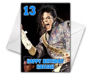 Tarjeta de cumpleaños personalizada MICHAEL JACKSON - Tarjeta de cumpleaños Michael Jackson - Imagen 1 de 2