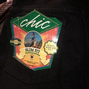 Neu Vintage schicke Jeans Junior 11 hoch schwarz schmale Passform spitz zulaufendes Bein 5 Taschen - Bild 1 von 4