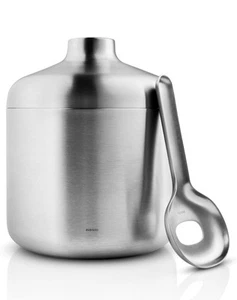 Eva Solo Liquid Lounge Secchiello per Ghiaccio con Cucchiaio, Acciaio Inox, Acciaio Spazzolato,... - Foto 1 di 5
