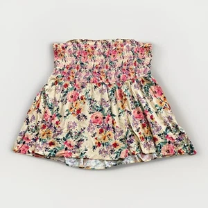 Top de Verano Tórrido 4X Colorido Floral Sin Tirantes Babydoll Calado Boho Festival - Imagen 1 de 11