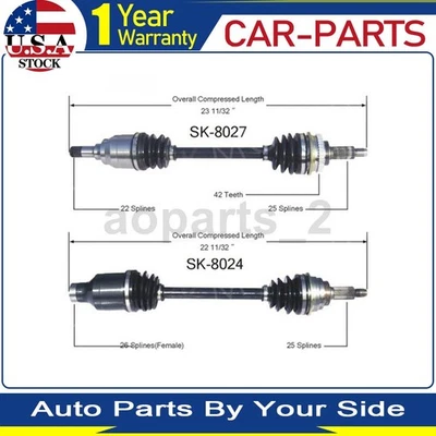 2 juntas de eje delanteras TrakMotive CV para Suzuki Esteem 1,6 L 2002 2001 2000 1999 Foto 1 de 3