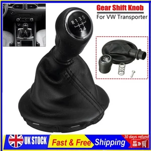 Manual 5 Speed Car Gear Stick Gaiter Shift Knob For VW Transporter T5 T5.1 T6 Gp - Picture 1 of 15