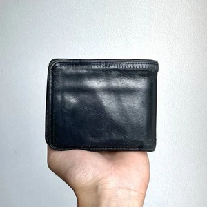 PORTER Yoshida & Co. Black Leather Bifold Wallet W/ Coin Pocket Japan Made Man’s - Picture 1 of 17