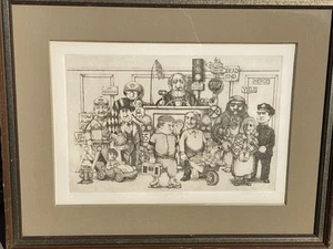 CHARLES BRAGG - RADIERUNG "VERKEHRSHOF" SIGNIERT 147/300 UM 1976 - Bild 1 von 6