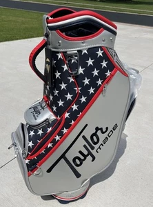 TaylorMade Heritage Staff Bag - 25 Silver/Navy NEW - Picture 1 of 6