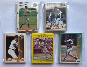 Detroit Tigers 1988-92 Fleer base team sets (5 set lot w/HOFers Trammell,Morris) - Picture 1 of 1