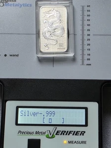 Perth Mint 1oz 9999 Silver Bar Lunar Year of Dragon Bullion Investment - Picture 1 of 3