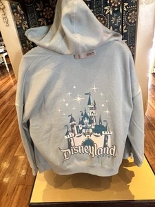 Disneyland 2025 Light Blue Castle Hoodie Sweater - Large - Picture 1 of 2