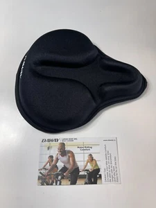 DAWAY C6 Large Fahrrad Gel Sitzbezug breit gepolstert Kissen Komfort schwarz NEU! - Bild 1 von 5