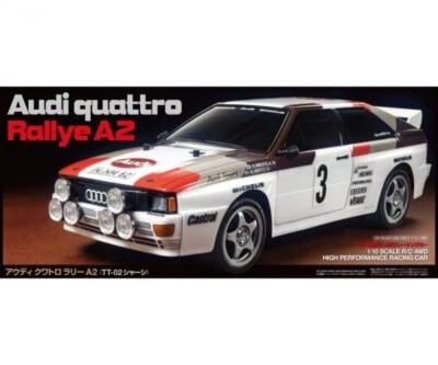 Tamiya Audi Quattro A2 1/10 On-Road Fahrzeug 4WD TT-02 Bausatz - 300058667 - Bild 1 von 4