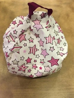 Pink Stars - iPad tablet cushion Beanbag stand holder fits tablets kindle books - Image 1 of 4