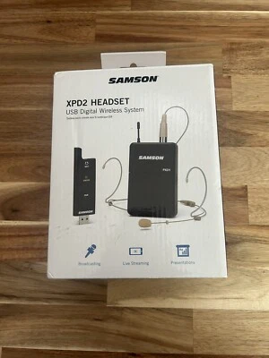 Samson XPD2 Digital Wireless Live Stream Podcast Headset Mic System - Image 1 of 2