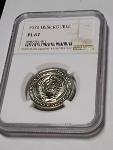 ๐ท๐บ USSR Rouble 1976 NGC PL67 N/s 5 - Picture 1 of 2