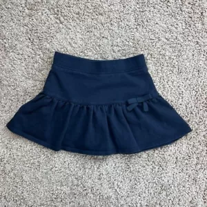 NAUTICA Skort School Uniform Girls Navy Blue S 4 Bow Knit - Picture 1 of 10