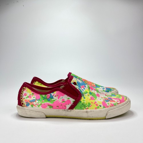 UGG Punch Paint Splatter Slip On Flat Scarpe Casual Calzature Uomo Taglia 8