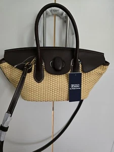 Ralph Lauren Straw/Leather Bag rrp£500 - Picture 1 of 10