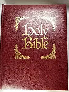 Holy Bible King James Version Red Letter Edition Family 1865BG World - Foto 1 di 8