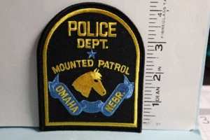 police patch  OMAHA POLICE DEPT NEBRASKA  MOUNTED PATROL - Picture 1 of 1
