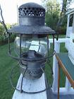 Vintage Adlake Pennsylvania Penn Central Rr Signal Lantern W/ K Mark Clear Globe