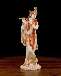 Krishna Adventure Statue- Hindu God of Love and Divine Joy Sculpture in Premium - Picture 1 of 7