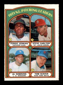 1972 O-Pee-Chee #93 Jenkins/Carlton/Seaver NL Pitching LL EX+ X2900262