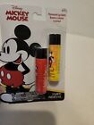 Disney Mickey Mouse Flavoured Lip Balm Cherry and Bubble Gum New 