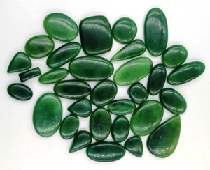 nephrite jade Handmade Lot Cabochon, Mix Shape and Size Wholesale Lot, 71772 - Picture 1 of 5